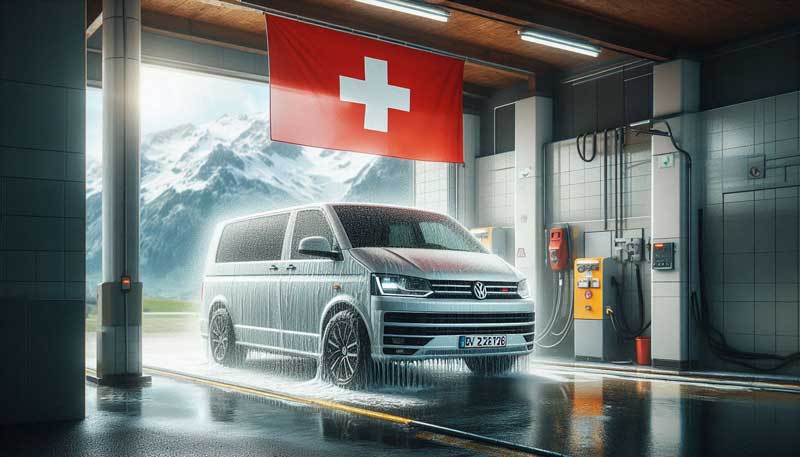 Viele Waschstrassen verbieten die Einfahrt mit einem VW California mit Markise